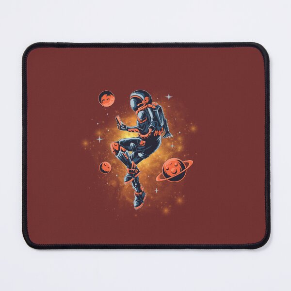 Item preview, Floating Astronaut in Space with Phone – Cosmic Sci-Fi Illustration designed and sold by NorthLux Studio.