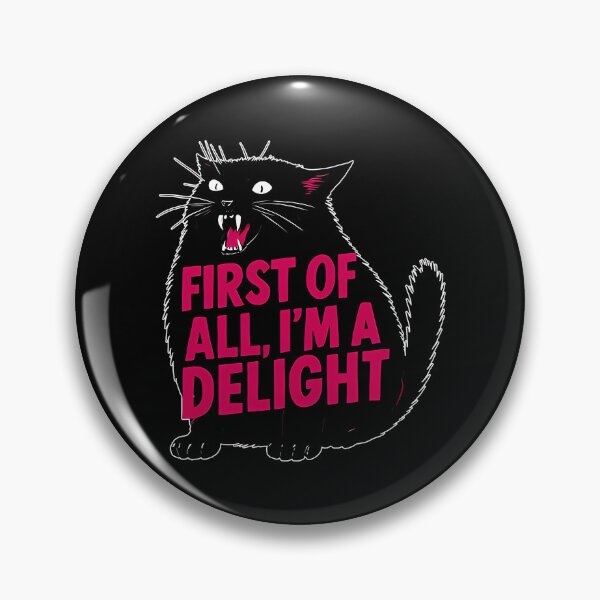 Item preview, First Of All I'M A Delight Roaring Black Cat  designed and sold by stanton88.