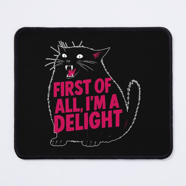 Item preview, First Of All I'M A Delight Roaring Black Cat designed and sold by stanton88.