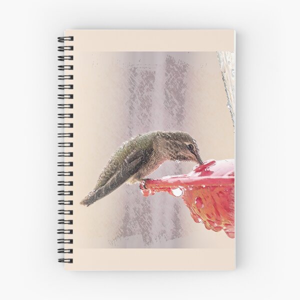 Item preview, Very Wet Hummer at the Feeder designed and sold by CarolM.