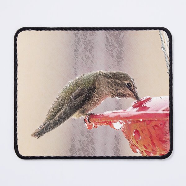 Item preview, Very Wet Hummer at the Feeder designed and sold by CarolM.