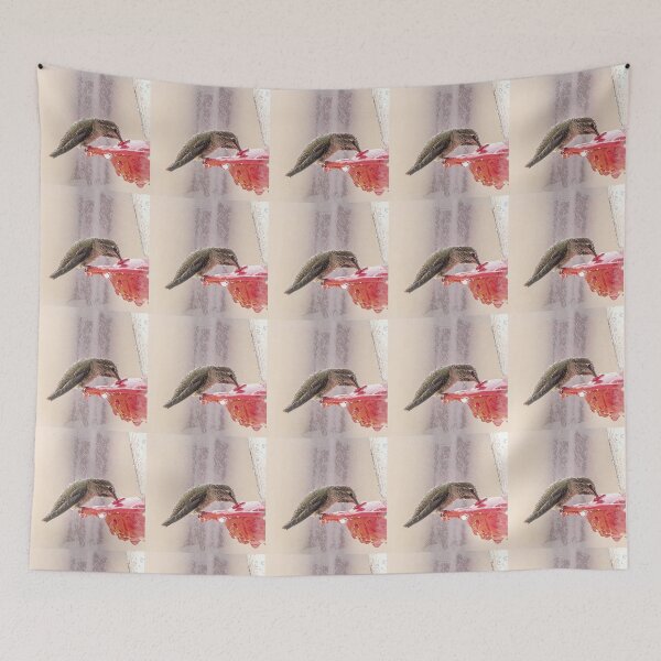 Item preview, Very Wet Hummer at the Feeder designed and sold by CarolM.