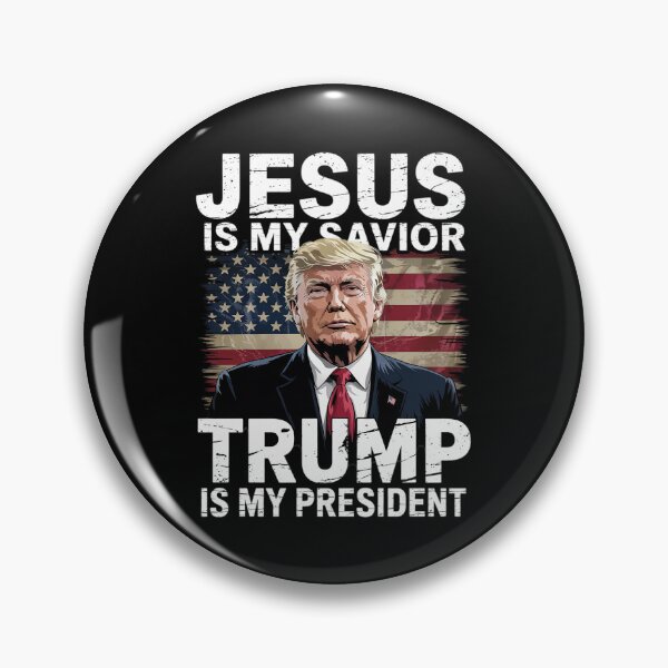 Item preview, Jesus Is My Savior Trump Is My President 2024 American Flag designed and sold by FadeOfThrone.