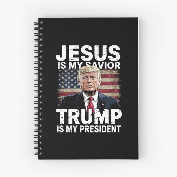 Item preview, Jesus Is My Savior Trump Is My President 2024 American Flag designed and sold by FadeOfThrone.