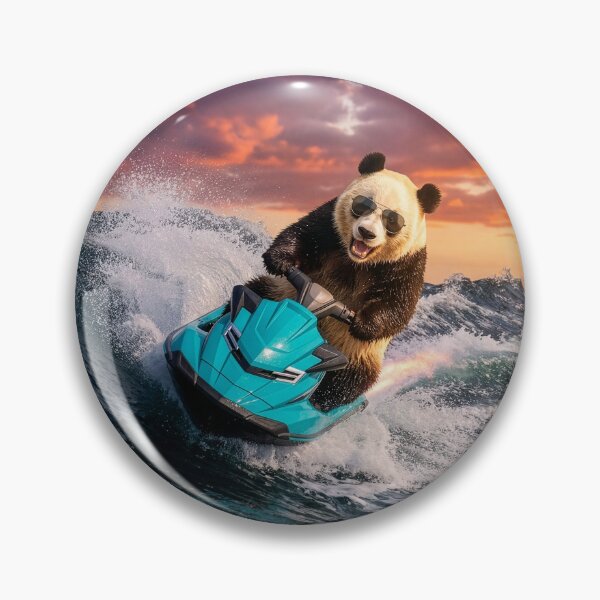 Item preview, Panda Blasts Through the Waves designed and sold by Tridentulus.