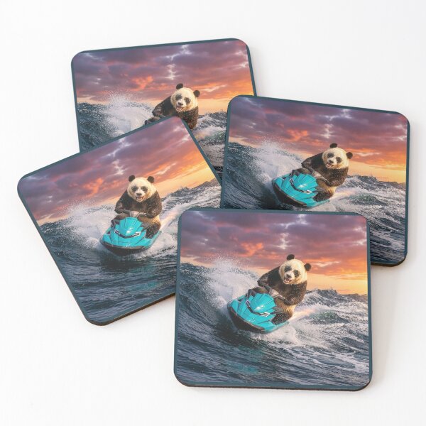 Item preview, Panda Blasts Through the Waves designed and sold by Tridentulus.