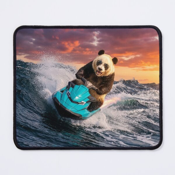 Item preview, Panda Blasts Through the Waves designed and sold by Tridentulus.
