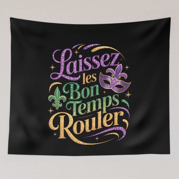 Item preview, Laissez Les Bon Temps Rouler Mardi Gras 2026 New Orleans designed and sold by EllenJast.