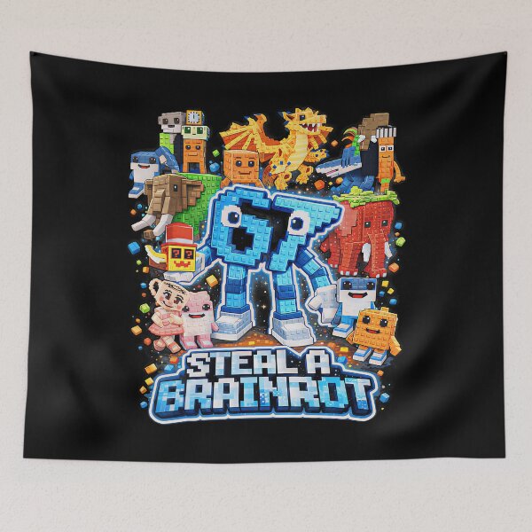 Item preview, Six Seven 67 Steal A Brainrot Meme designed and sold by stanton88.