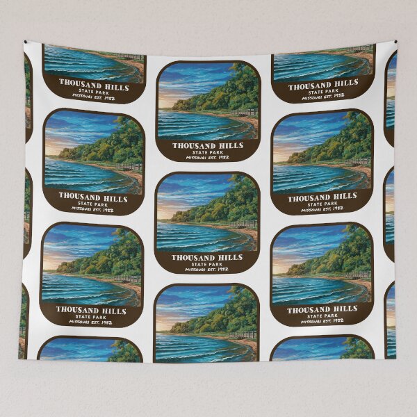 Item preview, Vintage Thousand Hills State Park (Missouri State Park) designed and sold by RabbitK.