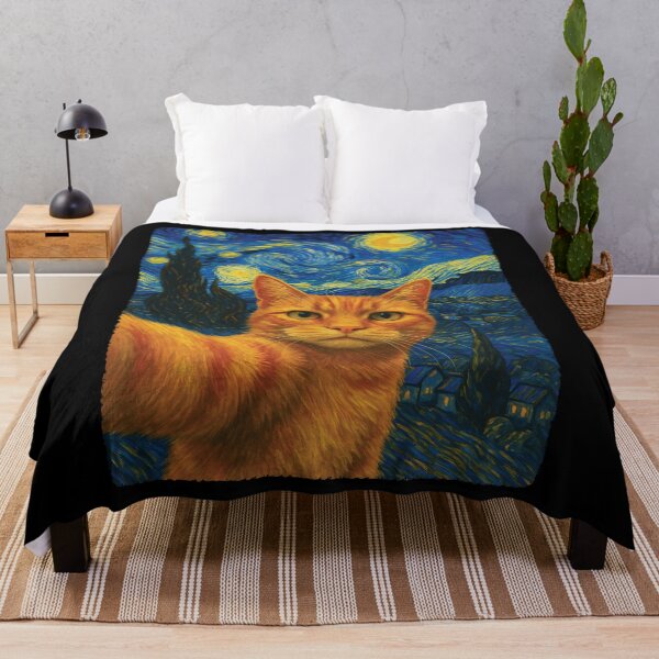 Item preview, Orange Cat Selfie Van Gogh'S Starry Night Cat Mom Cat Lovers designed and sold by stanton88.