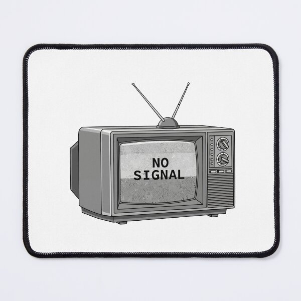 Item preview, Retro Analog Television with "NO SIGNAL" Message and Static on Screen designed and sold by Dofitopia.