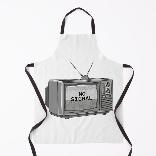 Item preview, Retro Analog Television with "NO SIGNAL" Message and Static on Screen designed and sold by Dofitopia.