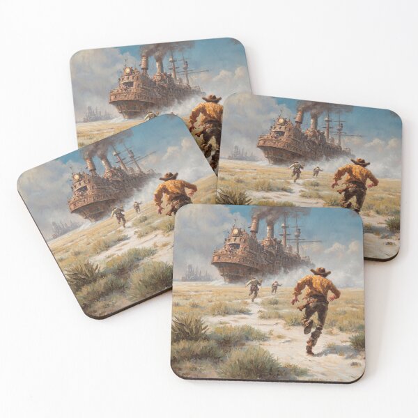 Item preview, Clockship Chase Across the Wastes designed and sold by afrancisCL.