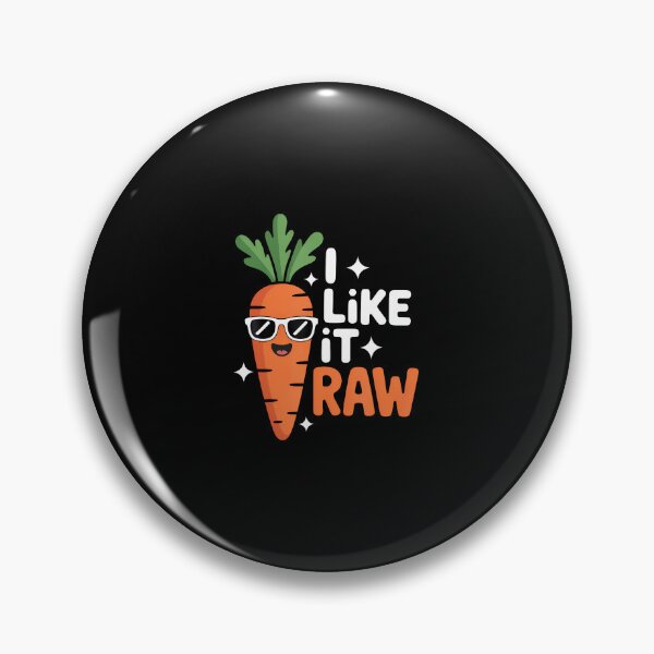 Item preview, I Like It Raw Funny Vegan Carrot Vegetable Joke designed and sold by reeneregen.