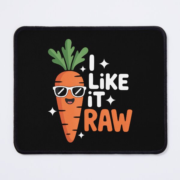 Item preview, I Like It Raw Funny Vegan Carrot Vegetable Joke designed and sold by reeneregen.