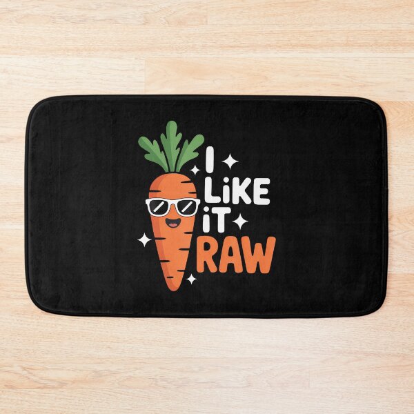 Item preview, I Like It Raw Funny Vegan Carrot Vegetable Joke designed and sold by reeneregen.