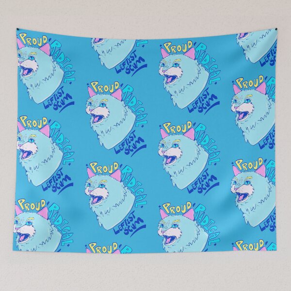 Item preview, proud radical leftist scum - progressive liberal cat agenda designed and sold by crestfallenmermaid.