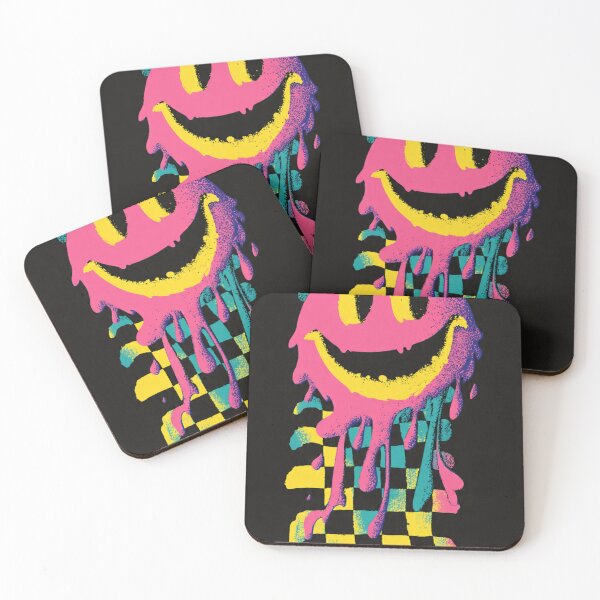 Item preview, Groovy Melting Smiley Face Retro 70s Art designed and sold by ChinzorigBAY.