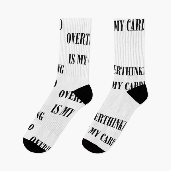 Item preview, Overthinking Is My Cardio | Funny Relatable Quote designed and sold by Haevora.