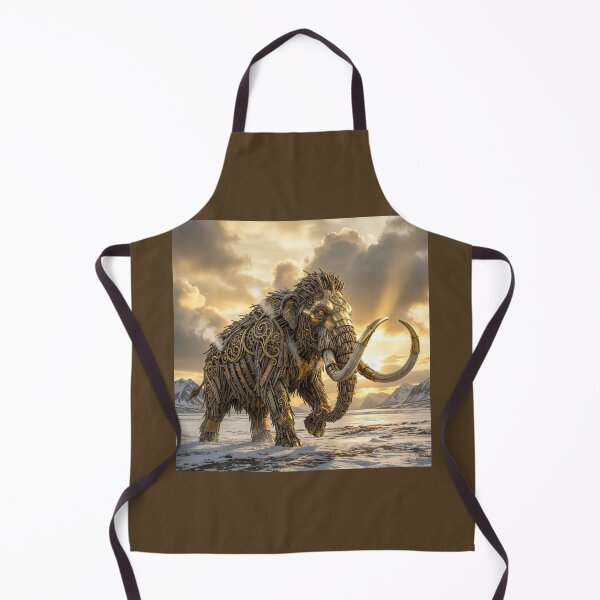 Item preview, Steampunk Art Nouveau Driftwood Wooly Mammoth designed and sold by Tridentulus.