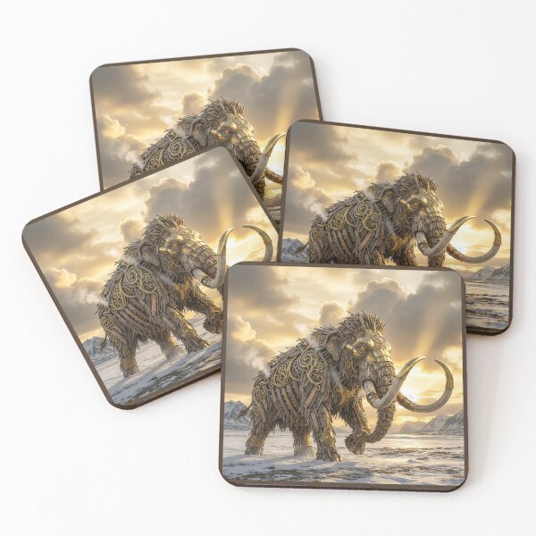 Item preview, Steampunk Art Nouveau Driftwood Wooly Mammoth designed and sold by Tridentulus.