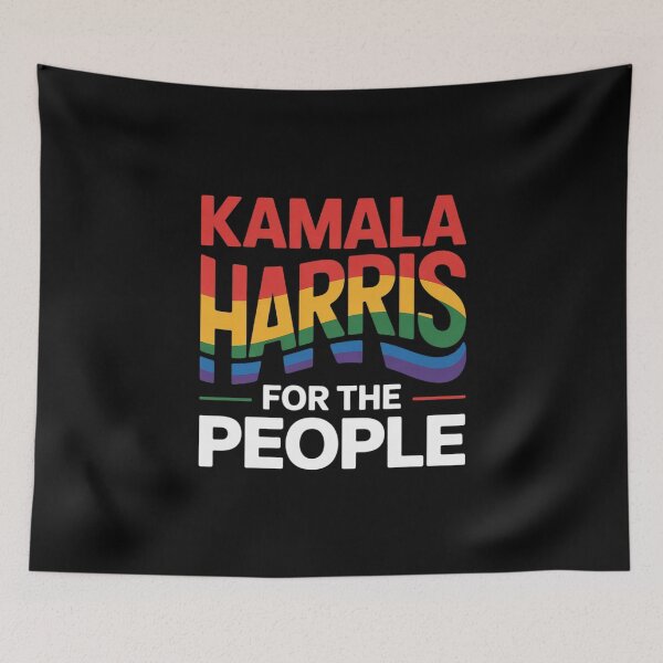 Item preview, Kamala For Harris The People LGBT Gay Pride Lesbian Rainbow designed and sold by AquaKiev.