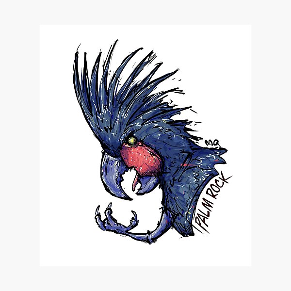 Item preview, Roca de la palma designed and sold by Cute & Funny Hand-Drawn Prints | Happy Doodle Friends Shop.