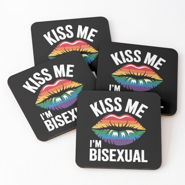 Item preview, Kiss Me, I'm Bisexual! Homosexual Pride, LGBT designed and sold by FadeOfThrone.