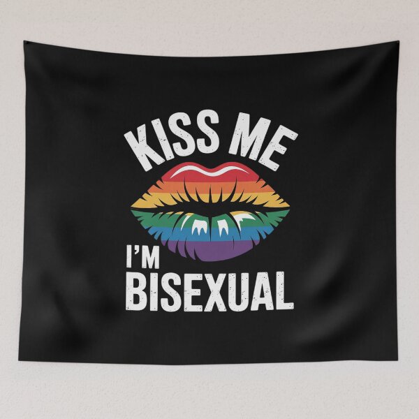 Item preview, Kiss Me, I'm Bisexual! Homosexual Pride, LGBT designed and sold by FadeOfThrone.