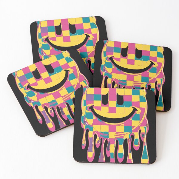Item preview, Groovy Melting Smiley Face Retro 70s Art designed and sold by ChinzorigBAY.