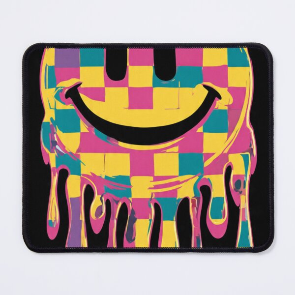 Item preview, Groovy Melting Smiley Face Retro 70s Art designed and sold by ChinzorigBAY.