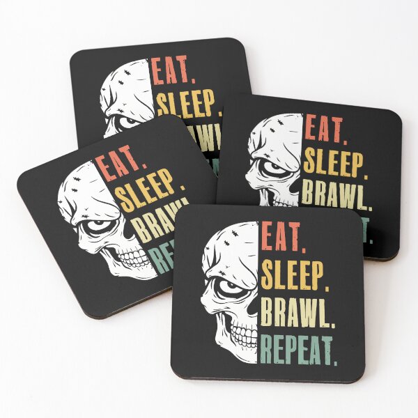 Item preview, Eat Sleep Brawl Repeat Funny Video Gamer Gaming designed and sold by reeneregen.