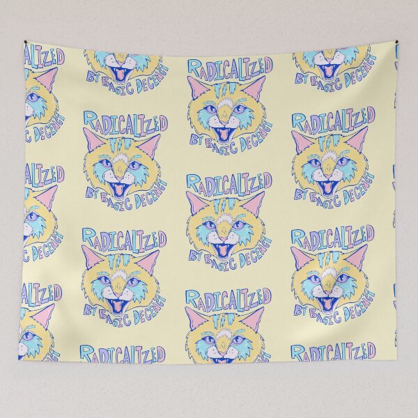 Item preview, radicalized by basic decency- progressive liberal cat  designed and sold by crestfallenmermaid.