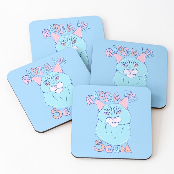 Item preview, radical left  - progressive liberal cat  designed and sold by crestfallenmermaid.