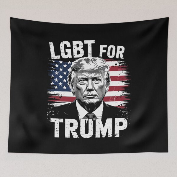 Item preview, LGBT for Trump 2024 Gay Vote 47 Donald Trump 47th President designed and sold by FadeOfThrone.