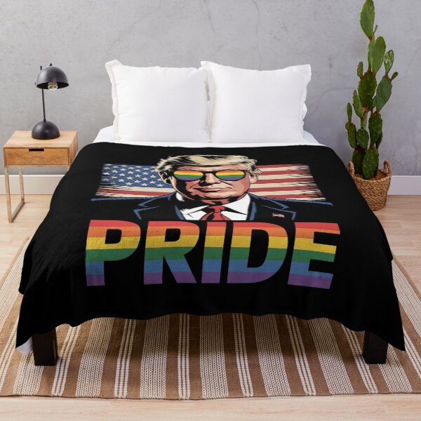 Item preview, LGBT Pride American Flag Trump Trans Gay Lesbian Bisexual designed and sold by AquaKiev.