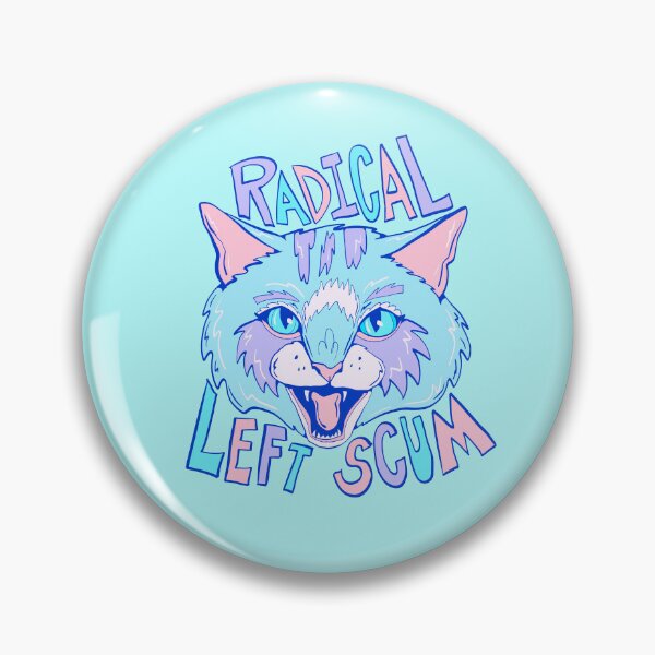 Item preview, radicalized by basic decency- proud progressive liberal cat  designed and sold by crestfallenmermaid.