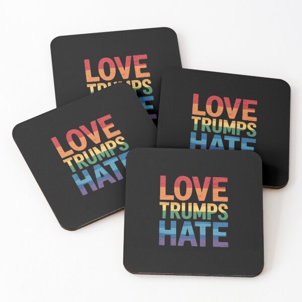 Item preview, Love Trumps Hate Anti-Trump Gay Pride designed and sold by AquaKiev.