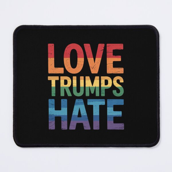 Item preview, Love Trumps Hate Anti-Trump Gay Pride designed and sold by AquaKiev.