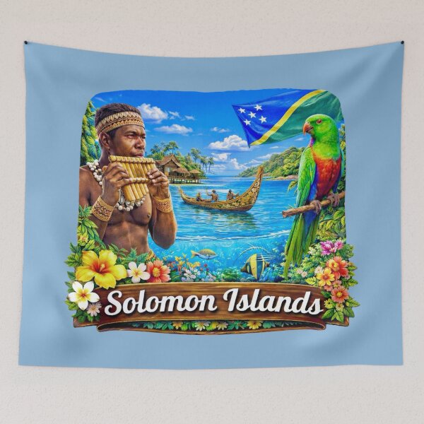 Item preview, Solomon Islands Pacific Image designed and sold by Myra365Art.