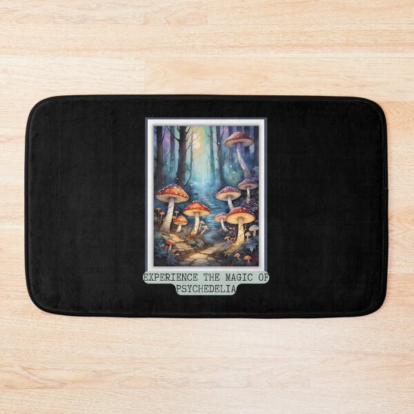 Item preview, Psychedelic Mushroom Forest Poster Art designed and sold by mesihdeanda3.