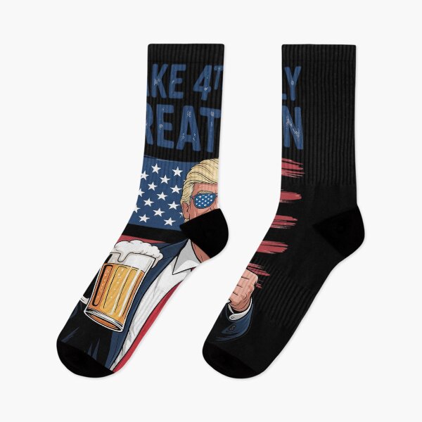 Item preview, Make 4th of July Great Again  Trump Men Drinking Beer 1 designed and sold by FadeOfThrone.