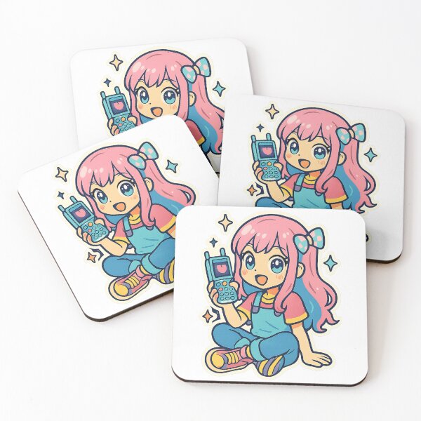 Item preview, Kawaii Anime Girl, Y2K Aesthetic designed and sold by graphic-genie.