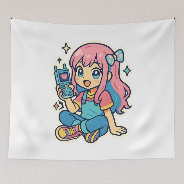 Item preview, Kawaii Anime Girl, Y2K Aesthetic designed and sold by graphic-genie.