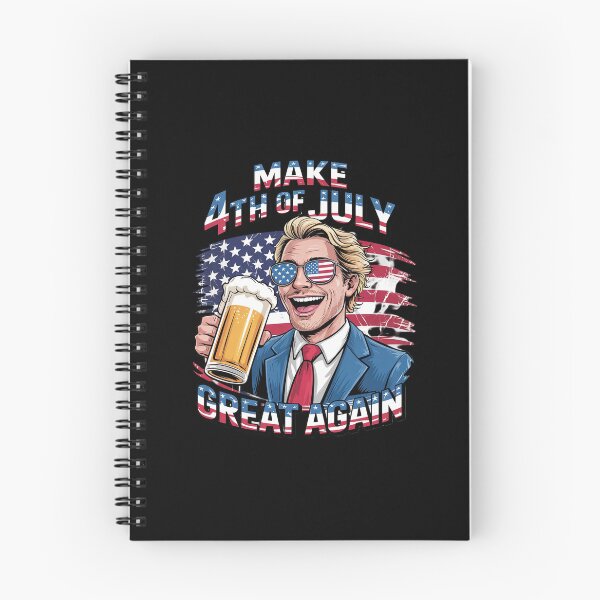Item preview, Make 4th Of July Great Again Trump Men Drinking Beer designed and sold by AquaKiev.