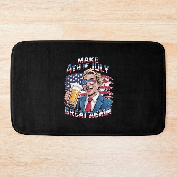Item preview, Make 4th Of July Great Again Trump Men Drinking Beer designed and sold by AquaKiev.