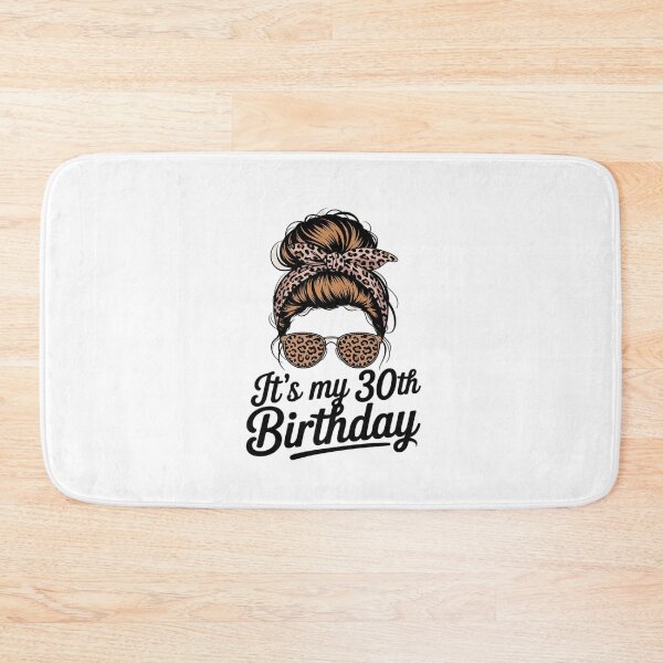 Item preview, 30 Years Old Messy Bun Leopard It's My 30th Birthday designed and sold by MythWoot.