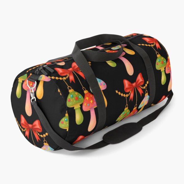 Item preview, Festive Mushroom Ornaments with Red Bow designed and sold by mesihdeanda3.