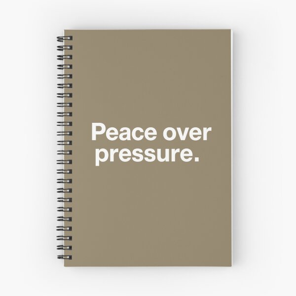 Item preview, Peace Over Pressure – Calm Modern Quote Design designed and sold by Irene Catchmind.